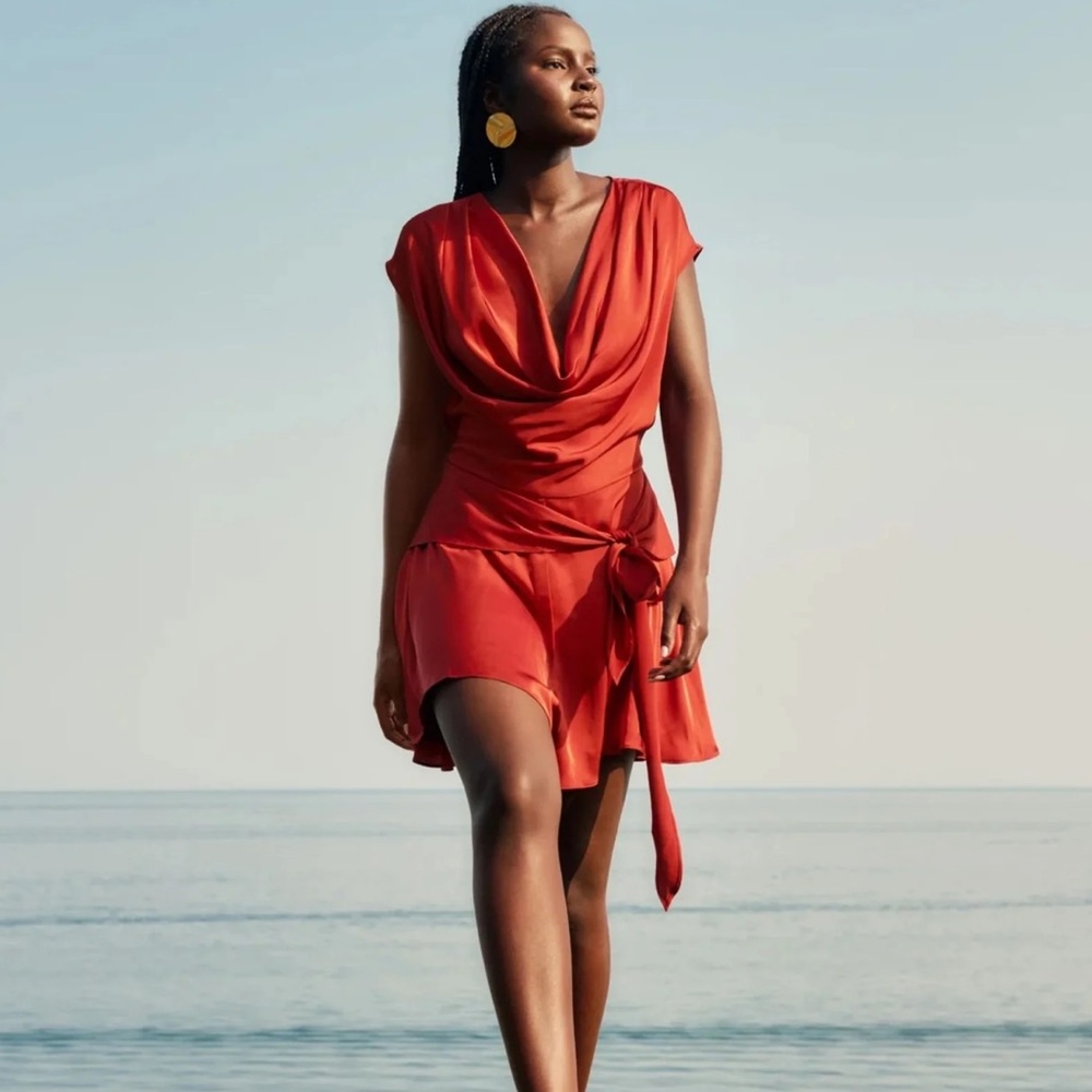 ANDREA IYAMAH  Draped romper